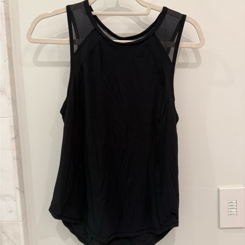 lululemon athletica Black Mesh Tank Top